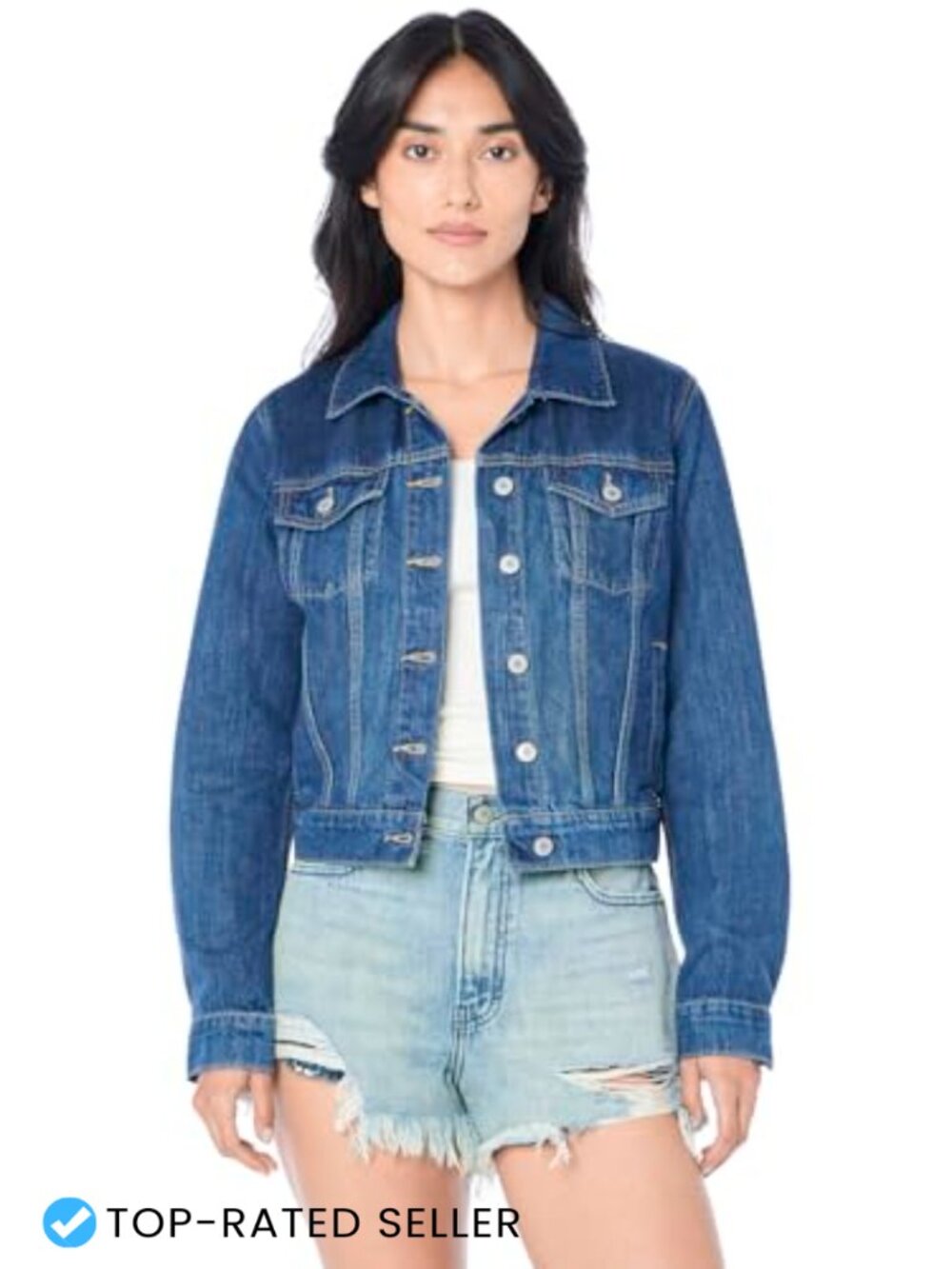 Lucky Brand Women's Tomboy Trucker Denim Jacket 100% Cotton